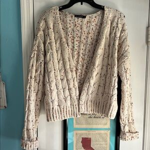 Moon & Madison Cozy Cream Cable Knit Sweater